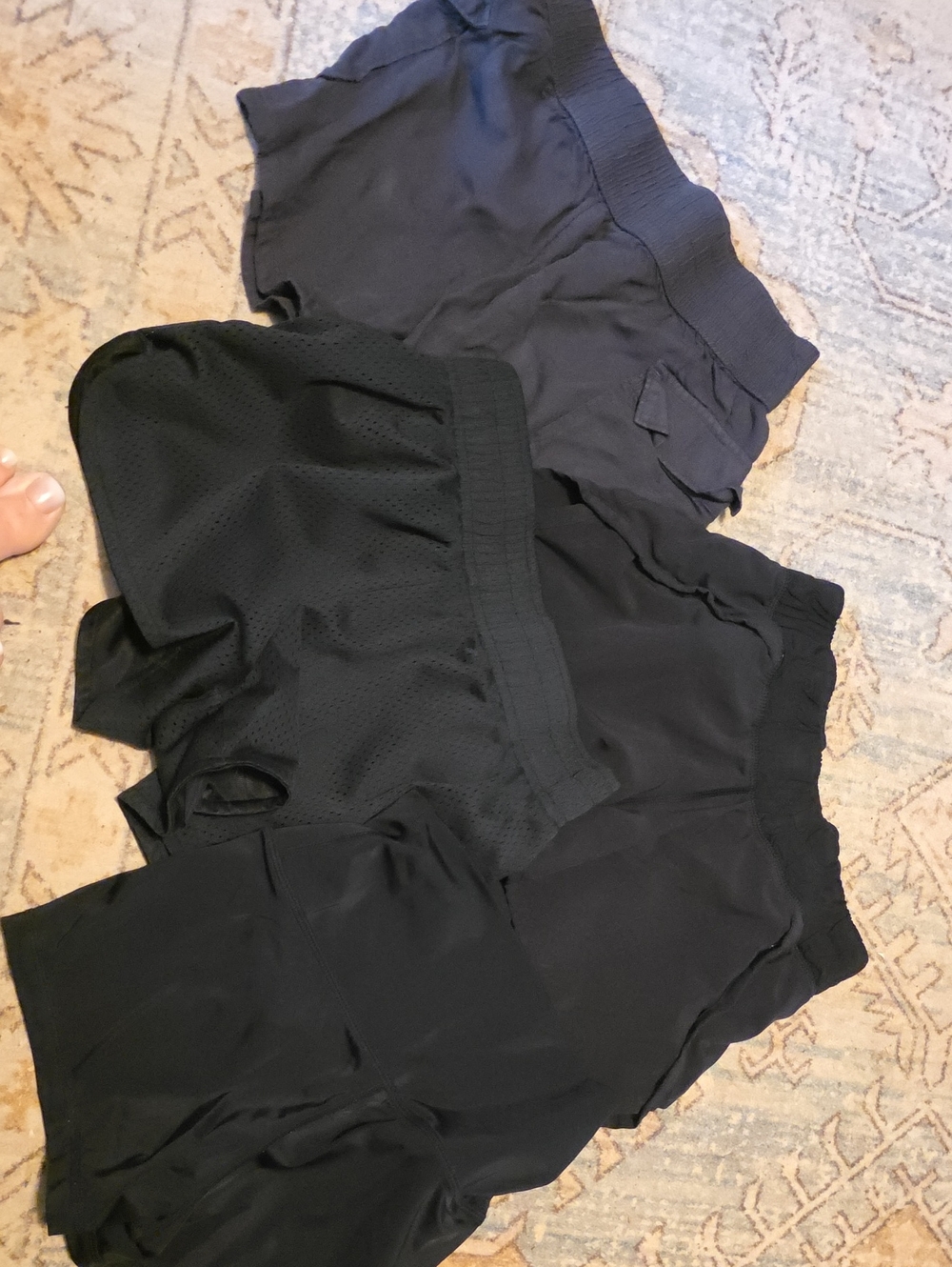 Girls Black Active Shorts - Pack of 4